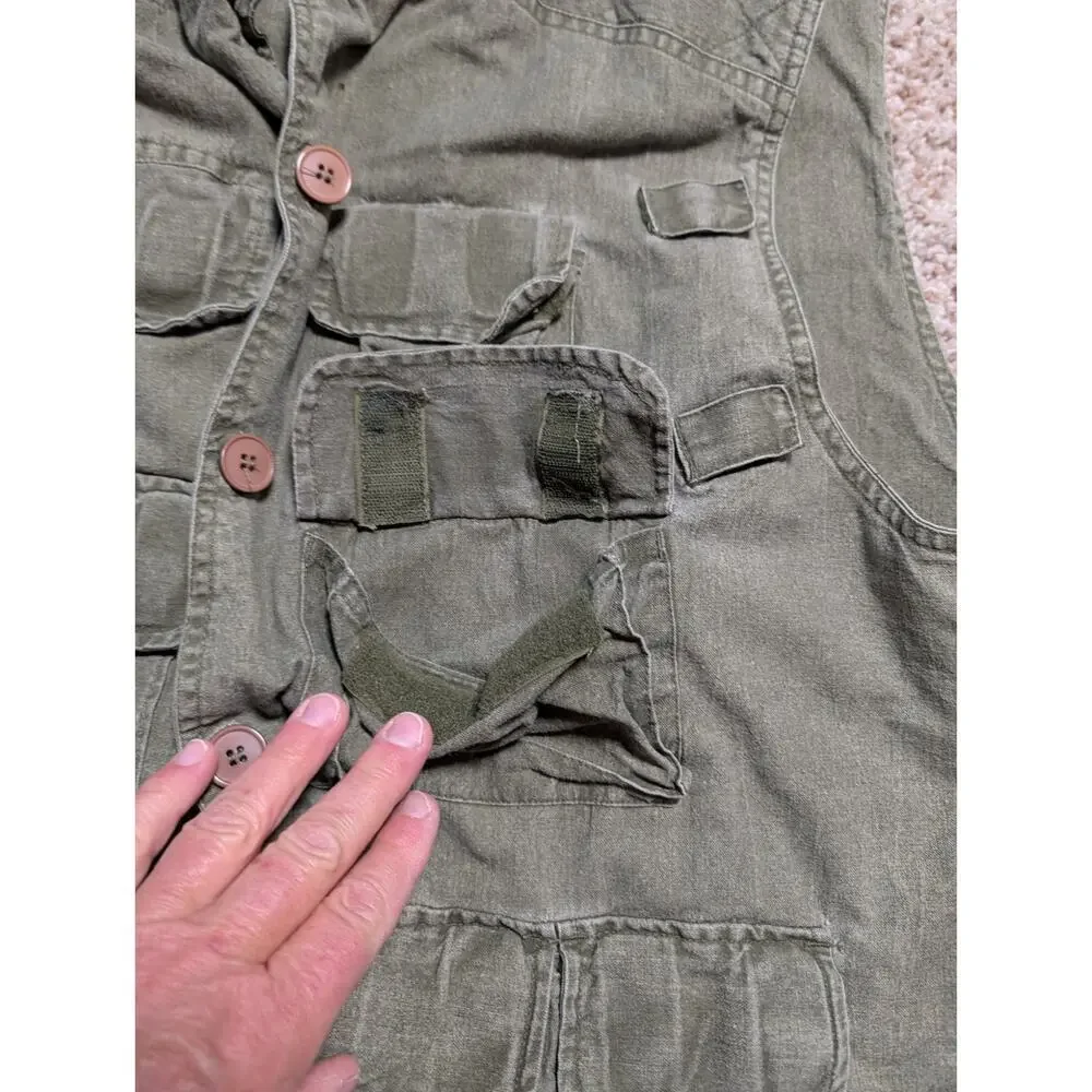 Vintage TRAIL DESIGNS Safari Hunting/Fishing Vest/Cargo Vest, Large - Picture 6 of 10